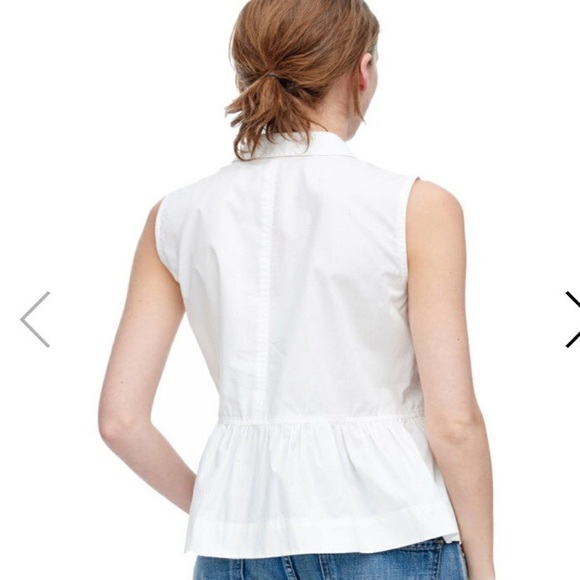 White Medallion Poplin Top - Picture 3 of 5